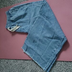 Aerie Soft Landing Denim Trouser- never worn, size Large